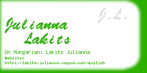 julianna lakits business card